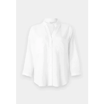 Abbildung von TOM Tailor EASY Shape Hemdbluse, Damen, Größe: 38, White