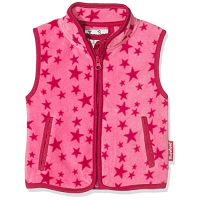 Abbildung von Playshoes Unisex Kinder Fleece Weste Outdoor Oberteil, pink Sterne, 80