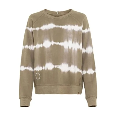 Abbildung von camel active MIT TIE DYE Effek Sweatshirt, Damen, Größe: Large, Light khaki batik