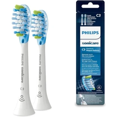 Abbildung von Philips Sonicare Original AdaptiveClean Standard Schallzahnbürstenköpfe 2er Pack in Weiß (Modell HX9042/17)