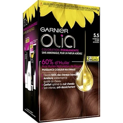 Abbildung von GARNIER Coloration Olia n 5.5 châtain clair acajou
