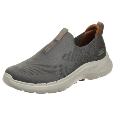 Abbildung von Skechers Herren Go Walk 6 Sneaker, Taupe Textile, 42 EU