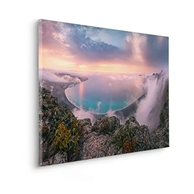 Abbildung von Komar Keilrahmenbild im Echtholzrahmen Coastal Paradise Größe 90 x 60 cm Bild, Leinwandbild, Landschaftsmotiv, Wohnzimmer, Schlafzimmer