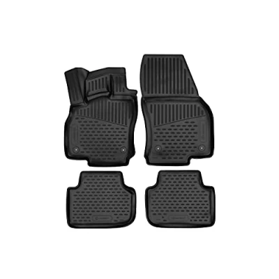 Abbildung von Element EXP.ELEMENT3D02192210k Passgenaue für Fußmatten Audi Q3 2018 Gelendwagen Passform 3D Gummimatten mit Rand