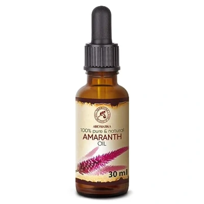 Abbildung von Amaranth Öl Kaltgepresst 30ml Rein und Natürlich Amaranthöl Amarantyus Сaudatus Seed Oil Intensive Pflege für Gesicht Körper Haare