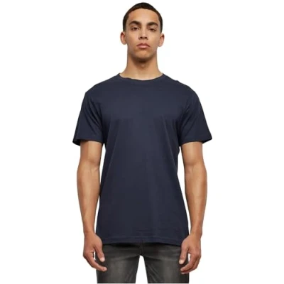 Abbildung von Build Your Brand Herren BB010 Basic Round Neck T Shirt, Navy, S