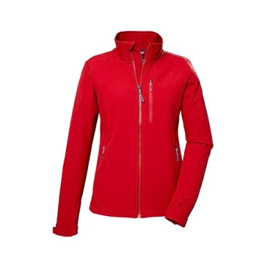 Abbildung von killtec Damen Softshelljacke/Outdoorjacke mit Stehkragen KOS 264 WMN SFTSHLL JCKT, rot, 42, 41317 000