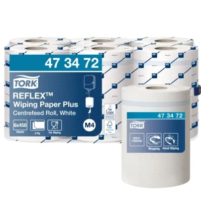 Abbildung von Tork Reflex Papierwischtuch Mehrzweck stark 6 Rollen