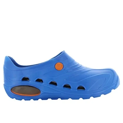 Abbildung von Oxypas Safety Jogger Arbeitsschuhe Damen Antistatische und rutschfeste Sicherheitsschuhe Herren, Leichter Clog für Medizin, Pflege Gastro, Antibakteriell, Blau, EU 37/38