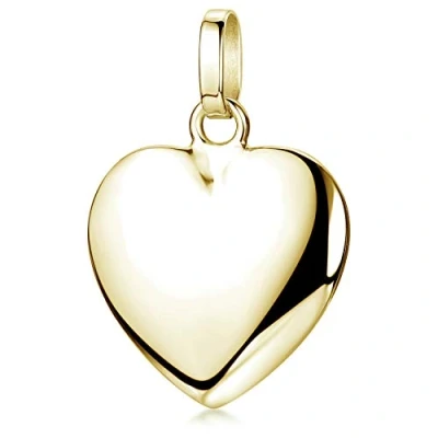 Abbildung von Materia Damen Kettenanhänger Herz Gold klein 925 Sterlingsilber vergoldet KA 272 Gold_ohne Kette