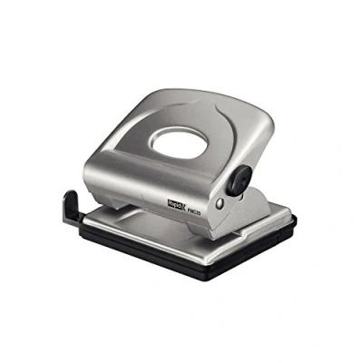 Abbildung von Rapid 21835502 Locher (25 Blatt, Anschlagschiene mit Formatvorgaben, Metall, FMC25) silber