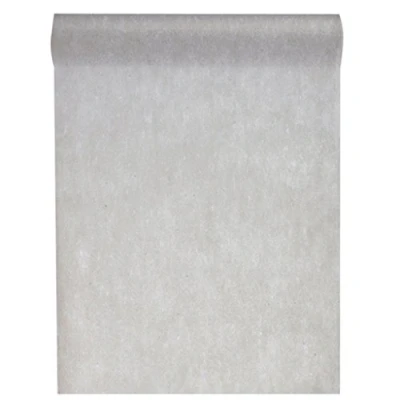 Abbildung von Santex Vliesstoff, 30 cm, 25 m lang, Tischläufer, Party, Hochzeitsdekoration. grau