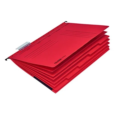 Abbildung von Original Falken Projekthefter und Personalhefter UniReg. Made in Germany. Aus Recycling Karton für DIN A4 kaufmännische Heftung rot Blauer Engel Personalakte Personalmappe