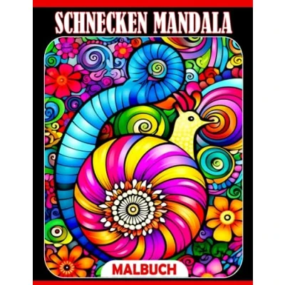 Abbildung von Schnecken Mandala Malbuch: Erstaunliche Tiere mit hochwertigen Ausmalbildern Schöne Geschenke für Erwachsene und beste Idee Freunde