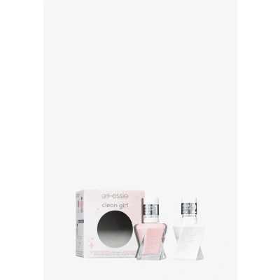 Abbildung von Essie Gel Couture Set Clean Girl (Nr. 00 Top Coat, Nr. 10 Sheer Fantasy)