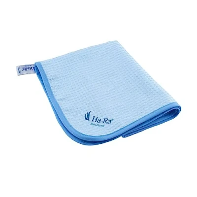 Abbildung von Ha Ra Hammer Tuch blau 67x50cm I Microfaser Putztuch saugstark Trocknet streifenfrei Feucht &amp; Trocken anwendbar Für Fenster Spiegel geeignet in Küche und Bad einsetzbar