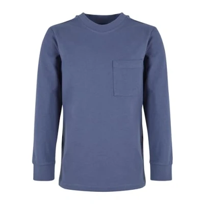 Abbildung von Urban Classics Oversized Longsleeve Langarmshirt für Kinder, Größe: 110/116, Vintageblue