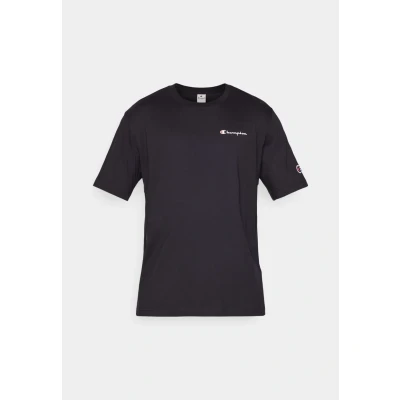 Abbildung von Champion Icons Crewneck WITH Small LOGO Tshirt print, Herren, Größe: Medium, Black