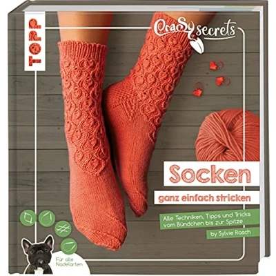 Abbildung von CraSy Secrets Socken ganz einfach stricken: alle Techniken, Tipps und Tricks vom Bündchen bis zur Spitze. Für Nadelarten