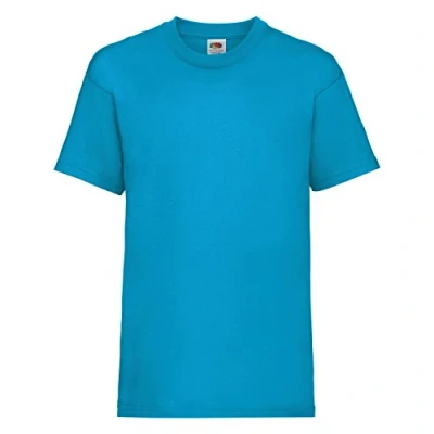 Abbildung von Fruit of the Loom Jungen T Shirt, Azurblau, 14 15 Jahre (164)