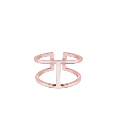 Abbildung von Elli GEO Ring rosegoldcoloured, Damen, Größe: 54, Rosegold coloured