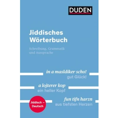 Abbildung von Duden Jiddisches Wörterbuch: Mit Hinweisen zur Schreibung, Grammatik und Aussprache (Duden Spezialwörterbücher)