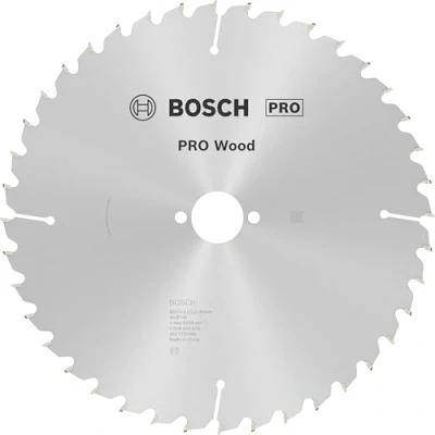Abbildung von Bosch 1x PRO Wood Kreissägeblatt für Netz Tischkreissägen (für Weichholz, Hartholz, Ø mm, Professional Zubehör Tischkreissäge)
