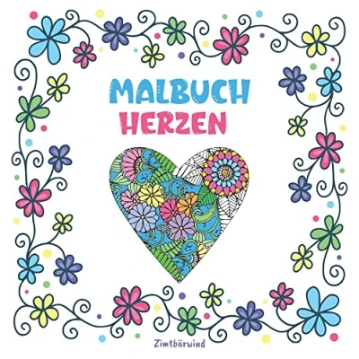 Abbildung von Mandala Malbuch für Erwachsene und Kinder ab 10 Jahren mit Blumen Herzen: 30 wunderschöne florale Mandalas zum Ausmalen