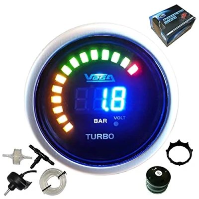 Abbildung von Vega Turbo Druckmanometer, 1 bis 2 bar, digital und LED, 52 mm, französische Marke