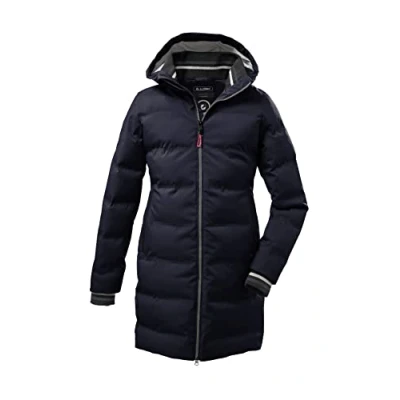 Abbildung von Killtec Mädchen Kow 196 Grls Qltd Ct Wintermantel Parka in Daunenoptik mit Kapuze, dunkelnavy, 176 EU