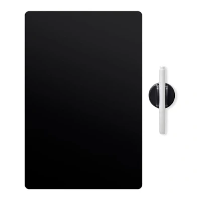 Abbildung von balvi Magnettafel für Kühlschrank Noir Schwarz Farbe Magnetisch Mit Stift und Radierer Pp Plastik 42