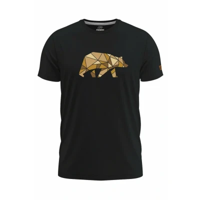 Abbildung von FORSBERG Espenson T Shirt mit stylischem Bär Brustlogo Rundhals für Herren, Farbe:schwarz/Bronze, Größe:XXL