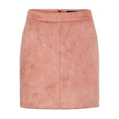 Abbildung von VERO MODA Damen Velours Minirock Kurzer Stretch Bleistiftrock Samt Nicki Stoff VMDONNADINA, Farben:Rosa 2, Größe:XS