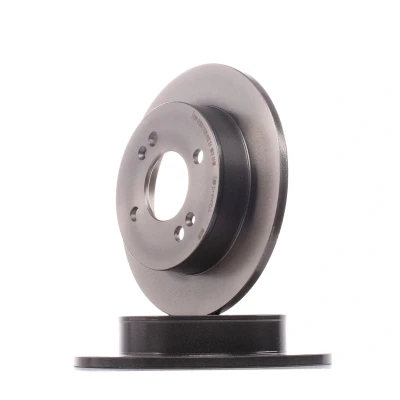 Abbildung von BREMBO COATED DISC LINE 08.C650.11 Bremsscheibe 234 10 4 voll beschichtet mit Schrauben HYUNDAI: i10 II Hatchback, Saloon