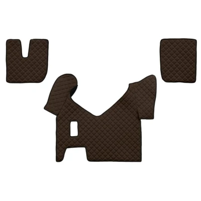 Abbildung von F CORE FL28 BROWN Fußmattensatz Eco Leder vorne 3 braun