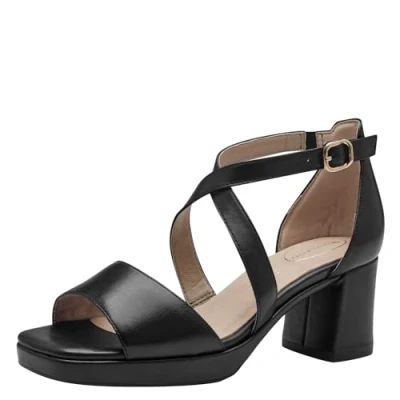 Abbildung von Tamaris Comfort Plateausandalette, Damen, Größe: 39, Black Schuhe