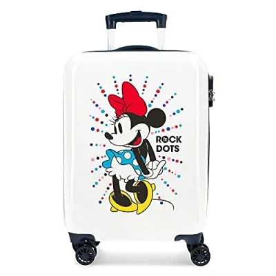 Abbildung von Disney Minnie Magic Kabinenkoffer Weiß 37x55x20 cms Hartschalen ABS Kombinationsschloss 34L 2,6Kgs 4 Doppelräder Handgepäck