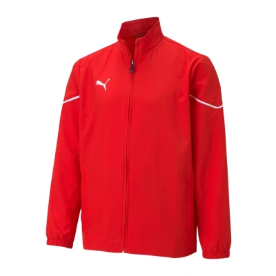 Abbildung von Puma Fussball Teamsport Teamrise Sideline SJ Trainingsjacke für Kinder, Größe: 164, Rotschwarz