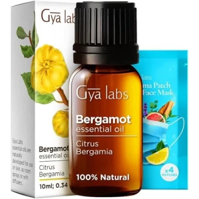 Abbildung von Gya Labs Ätherisches Bergamotte Öl für Diffuser 100% natürliches Bergamotteöl Haare, Shampoo, Haut, Aromatherapie &amp; Kerzenherstellung Würziger Erfrischender Duft (10 ml)