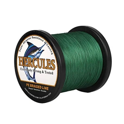 Abbildung von HERCULES Super Cast 100m 2000m Yards Geflochtene Angelschnur 10lb 300lb Test für Salzwasser Süßwasser PE Geflecht Fischdraht Superline 8 Stränge