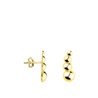 Abbildung von SOFIA MILANI Damen Ohrringe 925 Silber vergoldet/golden Kugel Ohrstecker E2031