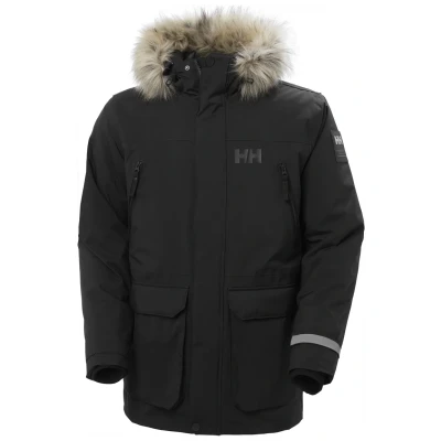 Abbildung von Helly Hansen Men&#039;s Reine Parka Jacket, Black, M, Schwarz