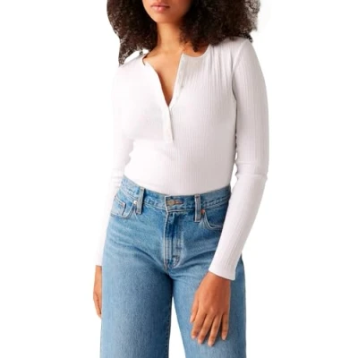 Abbildung von Levi&#039;s DRY Goods Vacationer Langarmshirt, Damen, Größe: XL, White
