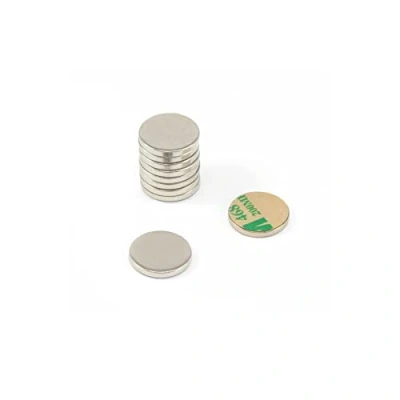 Abbildung von Nickel Plattierte Weichstahlscheibe Mit 3M Selbstklebstoff Für Kunst, Kunsthandwerk, Modellherstellung, Diy und Hobbys 20mm Dia x 2mm Dicke Packung von 10