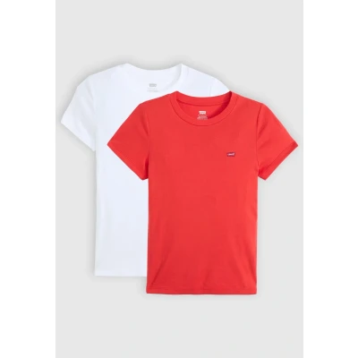 Abbildung von Levi&#039;s® T Shirt »Mini Logo«, (Packung, 2 tlg.), mit kleiner Markenlogo Stickerei auf der Brust