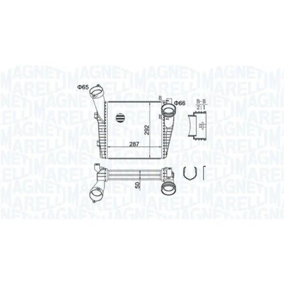 Abbildung von MAGNETI MARELLI 351319204400 Ladeluftkühler VOLKSWAGEN: Touareg I, AUDI: Q7