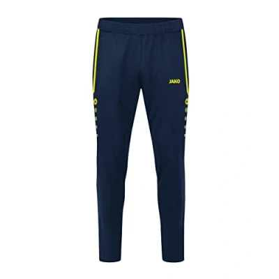 Abbildung von JAKO Unisex Kinder Trainingsbroek allround Trainingshose Lang, Marine/Neongelb, 164 EU