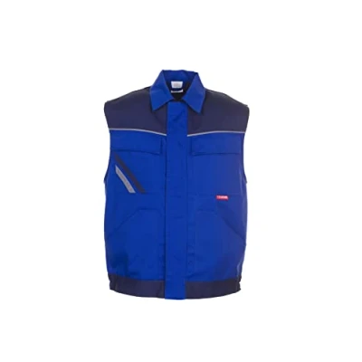 Abbildung von Planam Highline Herren Weste kornblau marine zink Modell 2360 Größe 4XL
