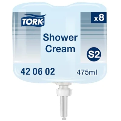 Abbildung von Tork Mini Duschcreme S2, Unisex Duft, 8 x 475 ml, 420602