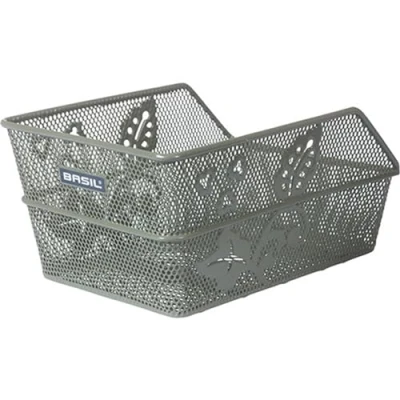Abbildung von Basil Cento S Flower Fahrradkorb hinten, Festmontage, Green